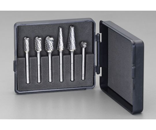 エスコ 超硬カッター（鉄鋳物用・6mm軸）　6本組 EA819J-16 1セットの通販は 17,833円