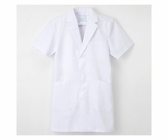 ナガイレーベン 男子シングル半袖診察衣 ホワイト S KEX5112 1枚の通販は 4,923円