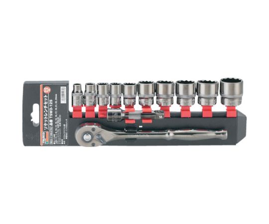トラスコ中山 ソケットレンチセット 12角タイプ 差込角9.5 12S TSW3-12S 1セット