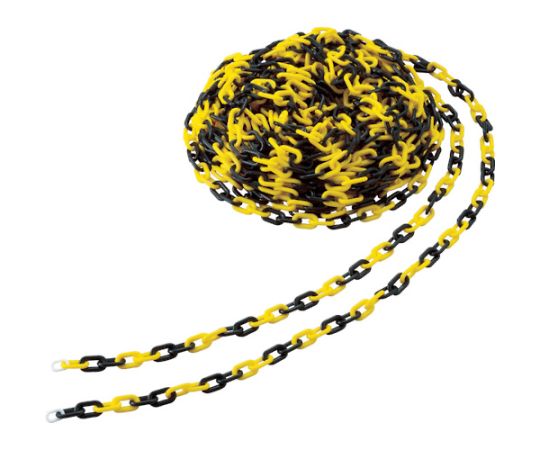 トラスコ中山 プラチェーン　6MMX30M　黄/黒 TPC-6YB 1巻の通販は 9,574円