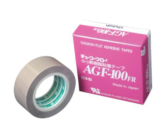 中興化成工業 フッ素樹脂（テフロンPTFE製）粘着テープ　AGF100FR　0.18t×30w×10m AGF100FR-18X30 1巻の通販は