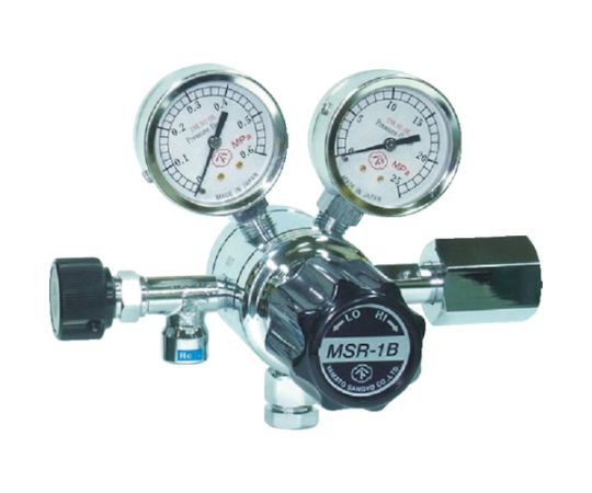 ヤマト産業 分析機用二段圧力調整器　MSR-1B MSR1BR11N012210 1個