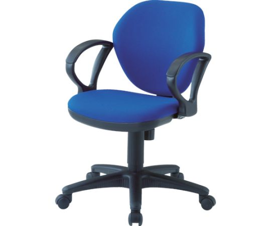 トラスコ中山 オフィスチェア　肘付　青 T-10A-B 1脚
