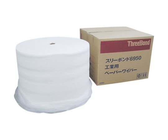 スリーボンド 工業用ペーパーワイパー ロールタイプ 325m(1110カット) ミシン目入り TB6950 1巻/箱の通販は