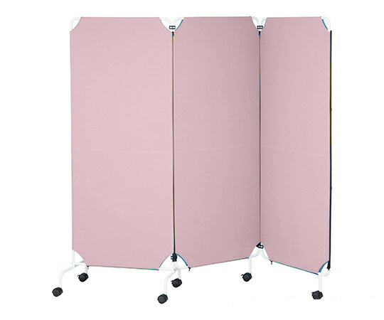 ナビス（アズワン） 連結パーテーション　基本体P　1連　700×400×1800mm　ピンク 1台