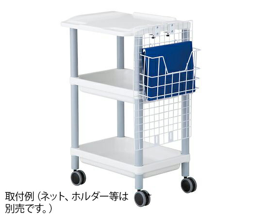 ナビス（アズワン） モバイルPCカート　532×445×880mm　グレー 1個