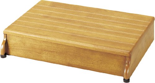 【送料無料】安寿　木製玄関台　1段タイプ　60W-40-1段 (535-582　ﾗｲﾄﾌﾞﾗｳﾝ)【アロン化成】　R0007の通販は