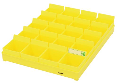 投薬ﾄﾚｰY ﾌﾟﾗｽﾁｯｸ製 20人用 ｲｴﾛｰ駒付 PT-20Y 入数：1