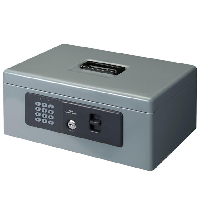 【PLUS】 電子ロック 手提金庫 Mサイズ(A4) CB-020HL(13101) プラス