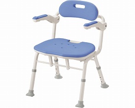 ※○折りたたみｼｬﾜｰﾍﾞﾝﾁ ISﾌｨｯﾄ ﾌﾞﾙｰ 2059 536-106 アロン化成
