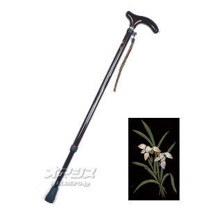 蒔絵柄ｽﾃｯｷ 　茶(蘭) 741 豊通オールライフの通販は 5,272円