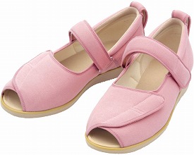 ｵｰﾌﾟﾝﾏｼﾞｯｸ 5E S ﾋﾟﾝｸ 7009 徳武産業 介護シューズ/リハビリシューズ