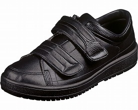 Vｽﾃｯﾌﾟ04 左足24.0cm ﾌﾞﾗｯｸ 4 ムーンスター 介護シューズ/リハビリシューズの通販は