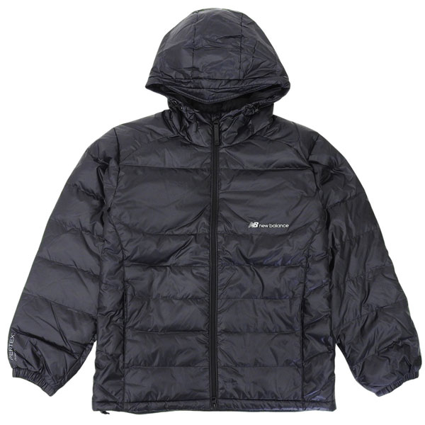 ニューバランス 衣類 メンズ レディース 95(M) ダウンジャケット ブラック UNI FLYING PERTEX lightweight hooded down NBNPE41923-GBLK95 NEW BALANCE