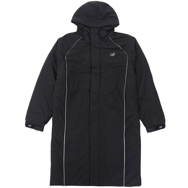 ニューバランス 衣類 メンズ レディース ロングジャケット 95(M) ブラック UNI Hybrid Long Bench Parka NBNQE42153-BLK95 NEW BALANCE