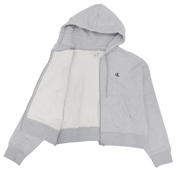 カルバンクライン 衣類 レディース スウェットパーカー アウトレット M グレー LS ARCHIVE LOGO FLEECE FZ HOOD 47A216G-P79M CALVIN KLEIN_4