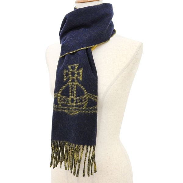 ヴィヴィアンウエストウッド 衣類 レディース マフラー ウール ネイビーブルー SINGLE ORB DOUBLE FA 81030006W00ZHK409 VIVIENNE WESTWOOD ヴィヴィアンウエストウッド 衣類 レディース マフラー ウール ネイビーブルー SINGLE ORB DOUBLE FA 81030006W00ZHK409 VIVIENNE WESTWOOD