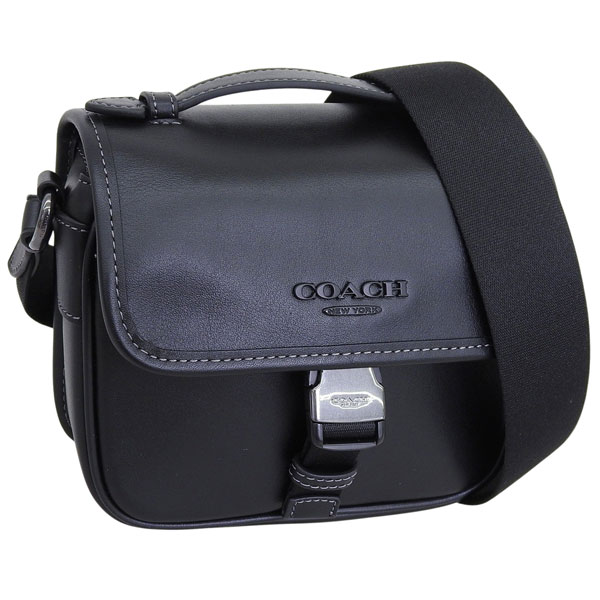 コーチ バッグ メンズ ショルダーバッグ アウトレット レザー ブラック RACER CRO LTH CBG12QBBK COACH