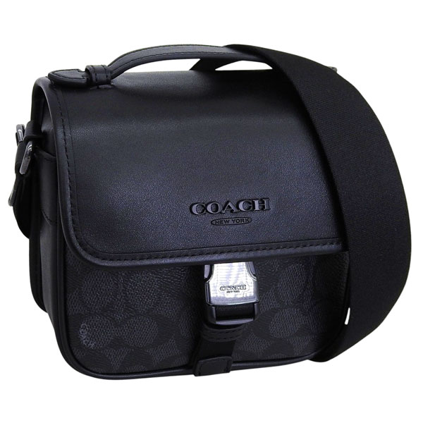 コーチ バッグ メンズ ショルダーバッグ アウトレット ブラック RACER CRO SIG CBG13QBMI5 COACH