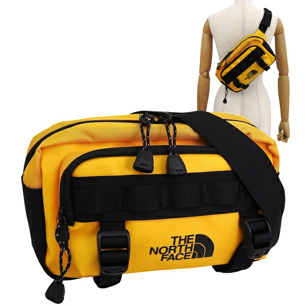 ノースフェイス バッグ レディース ボディバッグ オレンジ BASE CAMP LUMBAR NF0A8BK5-ZU3-GOLD THE NORTH FACE