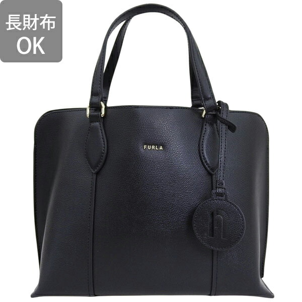 フルラ バッグ レディース トートバッグ アウトレット レザー ブラック VITTORIA NEW-M TOTE BAG WB01510ARE000O6000 FURLA_1