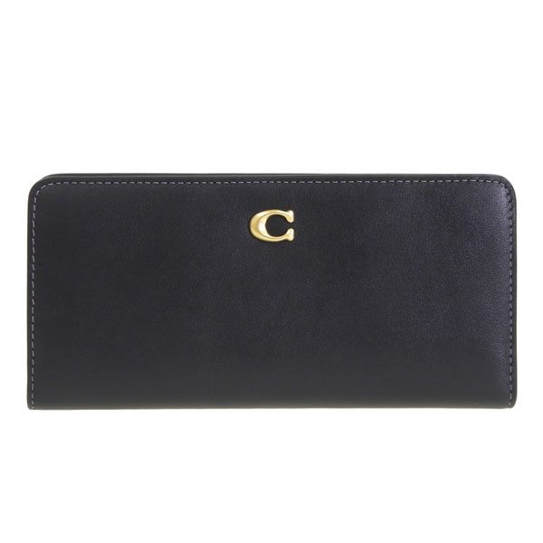 コーチ 財布 レディース 長財布 レザー ブラック RFC LTH ESS SLM WLT CZ096B4BK COACH_1