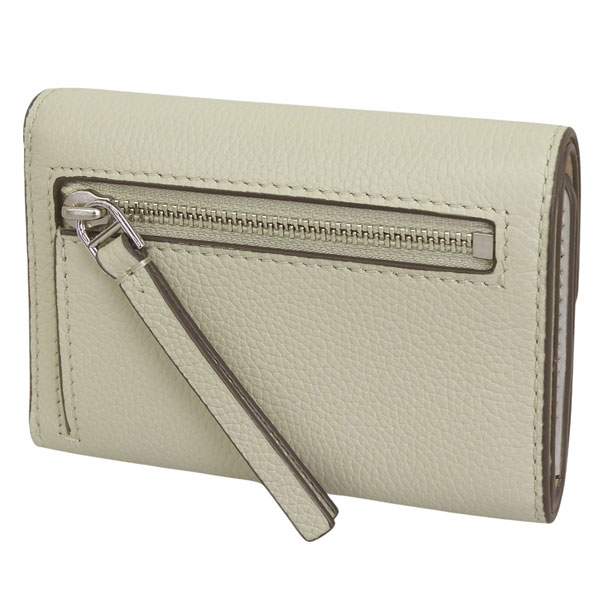 トリーバーチ 財布 レディース 三つ折り財布 アウトレット レザー グリーン ROBINSON PEBBLED SMALL WALLET 165002-300 TORY BURCH_3