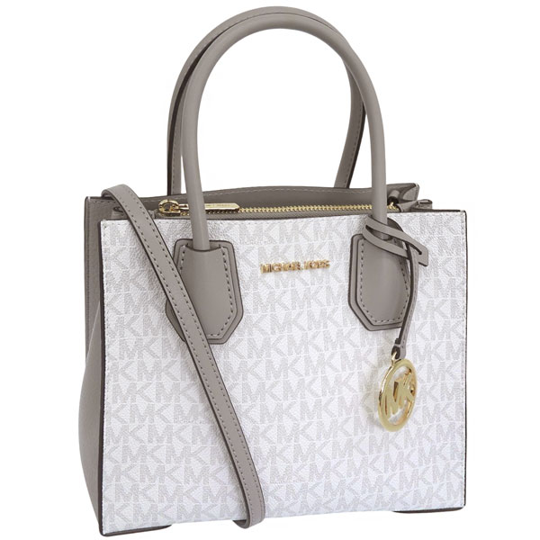 マイケルコース バッグ レディース 2WAY ショルダーバッグ アウトレット ホワイト×グレー D35F3GM9M2B-999 MICHAEL KORS