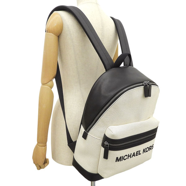 マイケルコース バッグ レディース リュックサック アウトレット ホワイト×ブラック D37S5LCOB2C-096 MICHAEL KORS A4対応_5