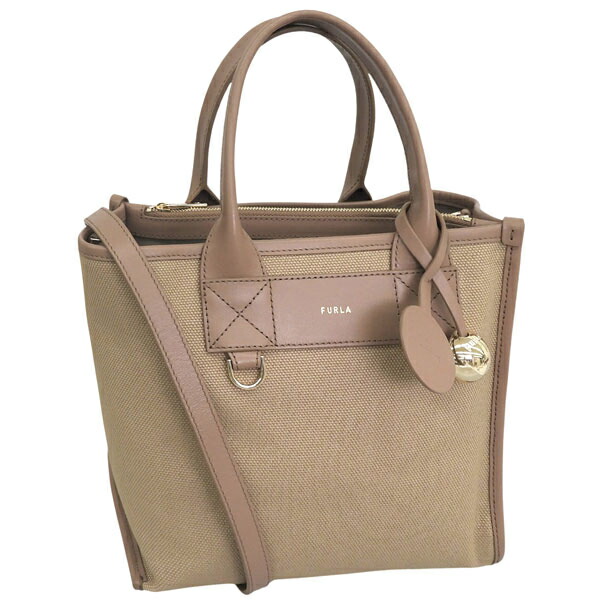 フルラ バッグ メンズ レディース 2WAY ショルダーバッグ キャンバス×レザー ブラウン FURLA DIVIDE IT S TOTE WB02038BX20934947S FURLA