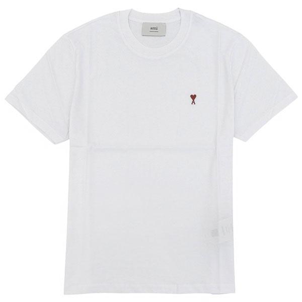アミ パリス 衣類 メンズ レディース Tシャツ M コットン ホワイト BFUTS035724WHM AMIPARIS