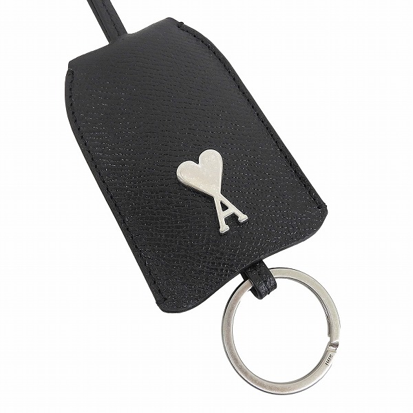 アミ パリス 小物 メンズ レディース キーリング クロシェット レザー シルバー PORTACHIAVI USL401AL00360014 AMIPARIS
