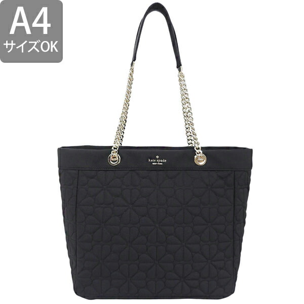ケイトスペード バッグ レディース トートバッグ アウトレット ブラック SPADE FLOWER QU XL TOTE KK074-001 KATE SPADE A4対応_1