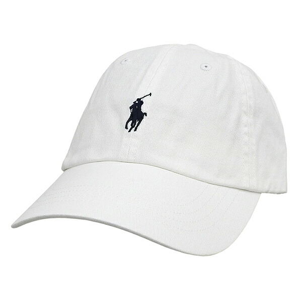 ラルフローレン 帽子 メンズ レディース キャップ OS コットン ホワイト CORE REPLEN WHITE HAT 710548524011WH RALPH LAUREN