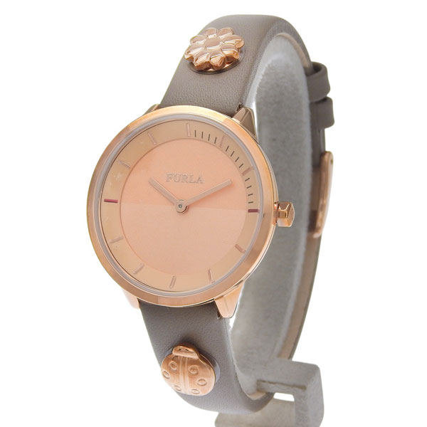 フルラ 小物 レディース 腕時計 GP×レザー ローズゴールド PIN 31mm 2Ｈ DIAL IVORY ST R4251112506 FURLA