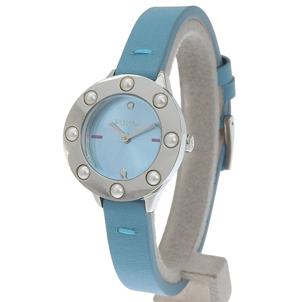 フルラ 小物 レディース 腕時計 SS×レザー ブルー CLUB 26mm R4251116506 FURLA