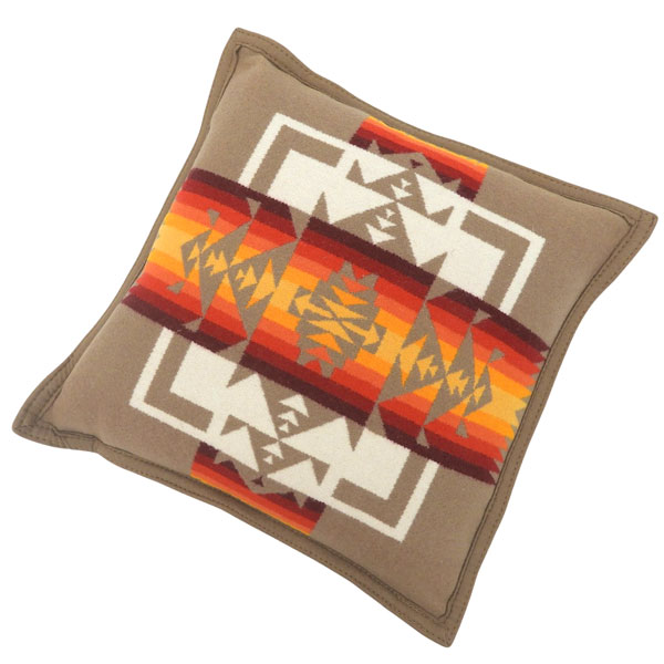 ペンドルトン アウトドア メンズ レディース クッション 40.6×40.6cm ウール コットン カーキマルチ CHEF JOSEPH PILLOW XP573-51114KHAKI PENDLETON
