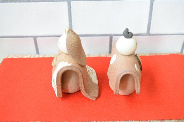 【お雛様】信楽焼　モダン　おしゃれ 雛人形　かわいい ひな人形　コンパクト　陶器 おひなさま　お祝い　ギフト　令和　十二単　お雛様 雛人形 おしゃれ　 初節句 ミニ 焼き物 やきもの 　明神窯　省スペース　z1-03_10