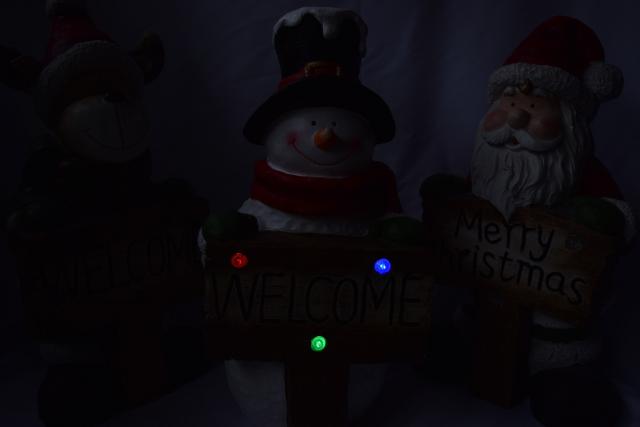 スノーマン オーナメント イルミネーション 電飾 飾り 置物 クリスマス 玄関 音楽 かわいい Welcomeの通販はau Pay マーケット こぼんさい Au Pay マーケット店