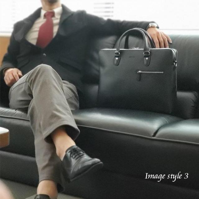 ブリーフケース ビジネスバッグ メンズ レディース ユニセックス B4 2室 タブレット対応 通勤 黒 B2206 新生活 プレゼント_3