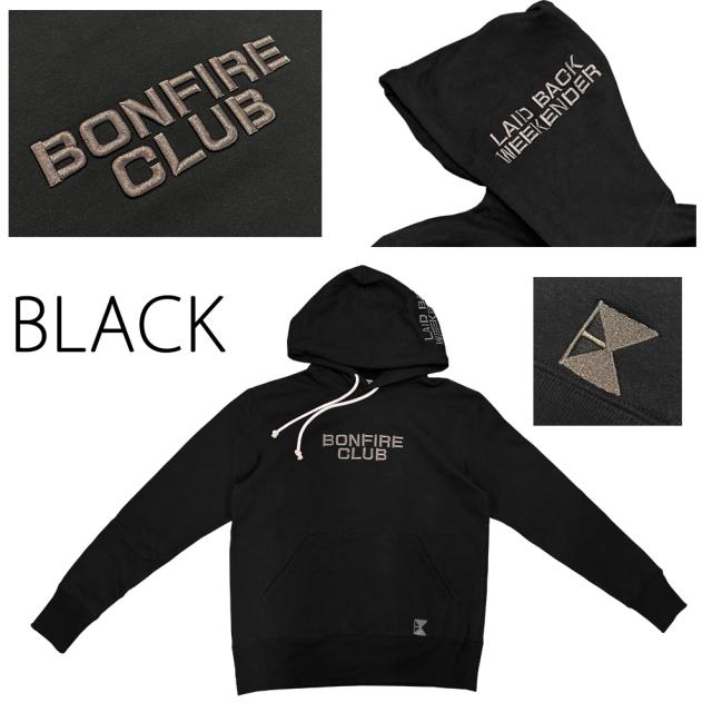 BONFIRE CLUB 日本製 立体刺繍 ヴィンテージ製法パーカ 全3色 2サイズ展開 パーカー_4