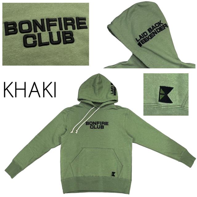 BONFIRE CLUB 日本製 立体刺繍 ヴィンテージ製法パーカ 全3色 2サイズ展開 パーカー_7
