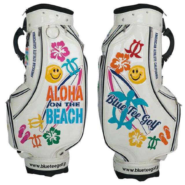 BLUE TEE GOLF ブルーティーゴルフ アロハ オン ザ ビーチ エナメル 9インチ キャディバッグ_1