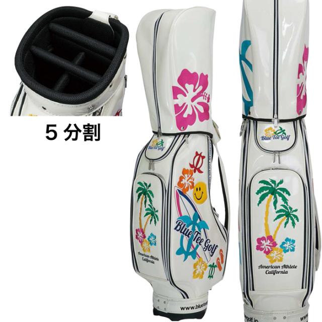BLUE TEE GOLF ブルーティーゴルフ アロハ オン ザ ビーチ エナメル 9インチ キャディバッグ_2