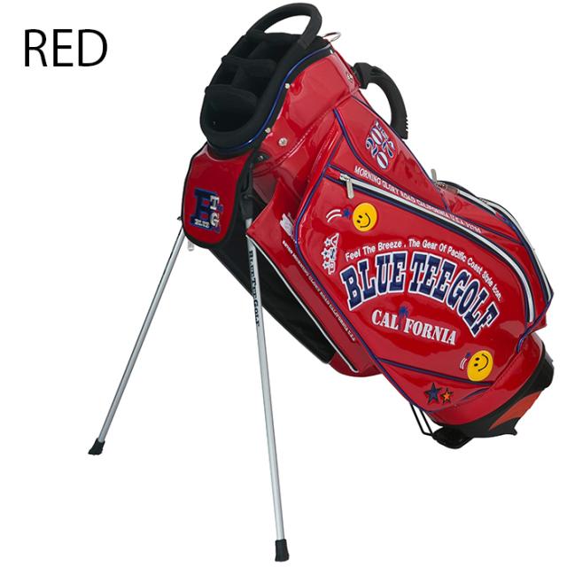 BLUE TEE GOLF ブルーティーゴルフ スマイル & ロゴ エナメル 9インチ BLUE TEE GOLF ブルーティーゴルフ スマイル & ロゴ エナメル 9インチ