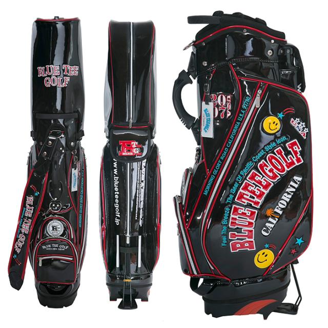 BLUE TEE GOLF ブルーティーゴルフ スマイル & ロゴ エナメル 9インチ