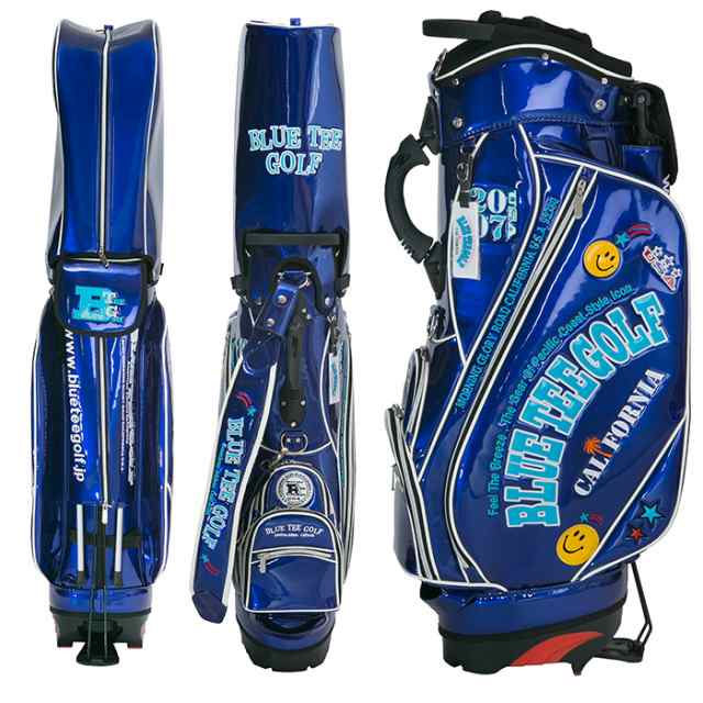 BLUE TEE GOLF ブルーティーゴルフ スマイル & ロゴ エナメル 9インチ