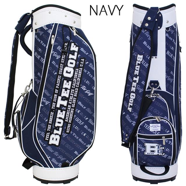 BLUE TEE GOLF ブルーティーゴルフ ロゴ ボーダー柄 9インチ キャディバッグ 全3色 新生活 プレゼント BLUE TEE GOLF ブルーティーゴルフ ロゴ ボーダー柄 9インチ キャディ