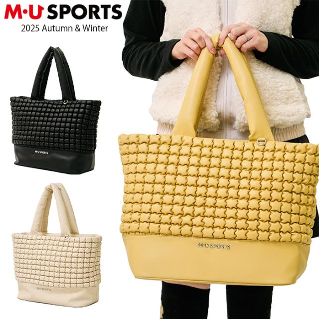 2025年 秋冬新作 M U SPORTS MUスポーツ ゴルフ トートバッグ ボストンバッグ MU25AW プレゼント