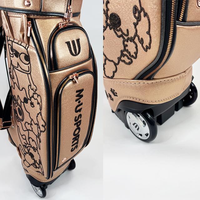 2025年 秋冬新作 MU SPORTS MUスポーツ ゴルフバッグ レディース 2輪